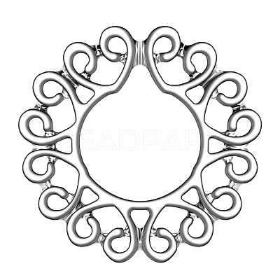 Stainless Steel Flower Clip On Nipple Rings WG76523-02-1