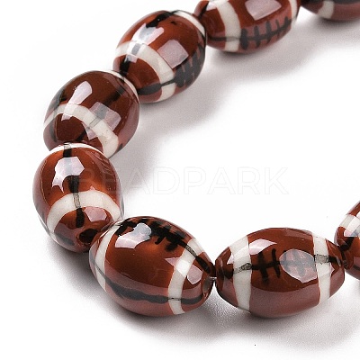 Handmade Porcelain Beads Strands PORC-E019-03H-1