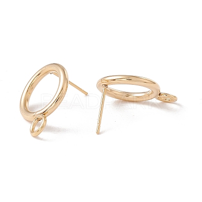 304 Stainless Steel Stud Earring Findings X-STAS-P308-02B-G-1