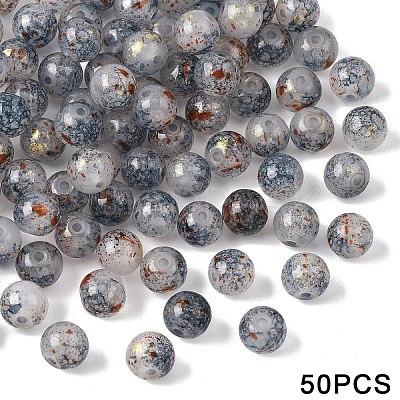 Glass Imitation Jade Beads GLAA-YWC0007-01E-01-1