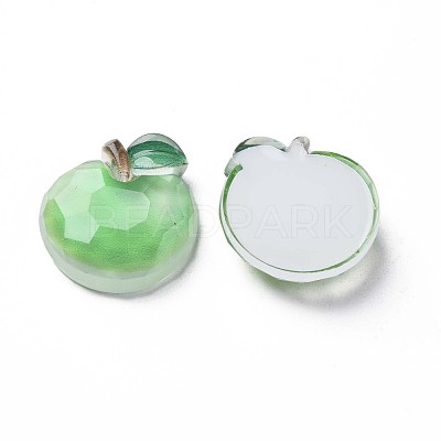 Transparent Epoxy Resin Cabochons CRES-S365-06-1