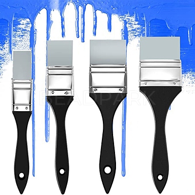 Wooden Paint Brushes Set AJEW-WH0244-61A-1