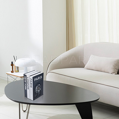 Iron Bookend Display Stands AJEW-WH0455-74-1