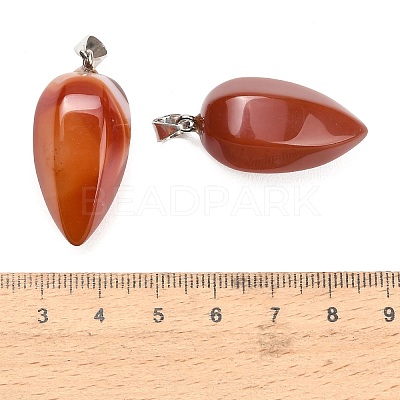 Natural Red Agate Pendants GG-K002-16T-1