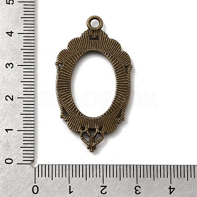 Vintage Tibetan Style Alloy Pendant Cabochon Bezel Settings X-TIBEP-M018-40AB-NF-1