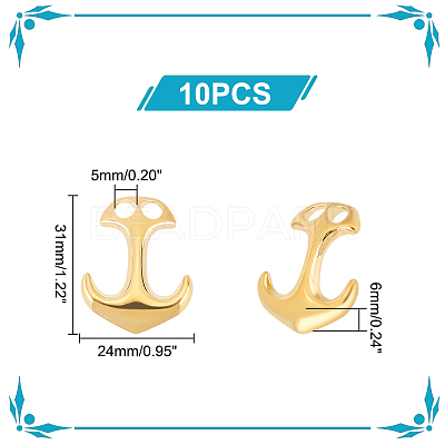 10Pcs Ion Plating(IP) 304 Stainless Steel Hook Clasps STAS-UN0048-07-1