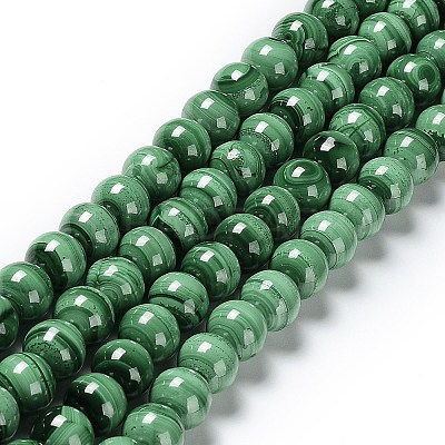 Natural Malachite Beads Strands G-F571-27AB1-16mm-1