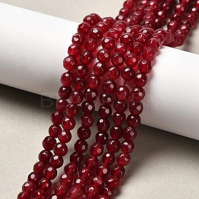 Natural White Jade Bead Strands X-G-R344-4mm-09-1