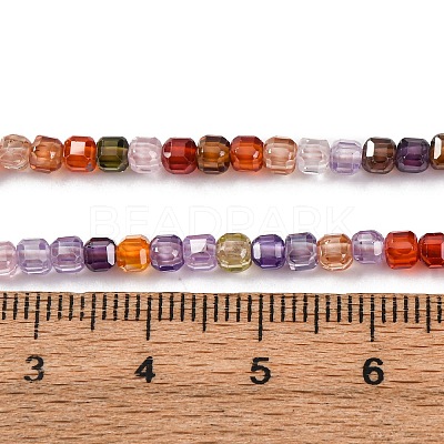 Cubic Zirconia Bead Strands ZIRC-P109-01B-10-1