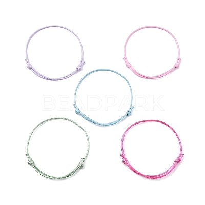 5Pcs 5 Colors Eco-Friendly Korean Waxed Polyester Cord AJEW-JB01200-01-1