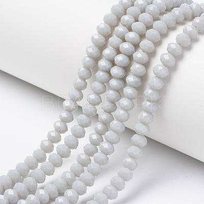 Opaque Solid Color Glass Beads Strands EGLA-A034-P10mm-D15-1