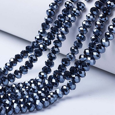 Electroplate Glass Beads Strands LS-EGLA-A044-P8mm-A18-1