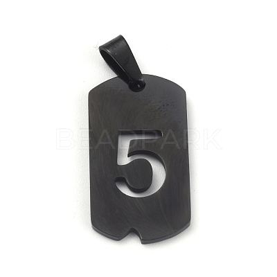 Ion Plating(IP) 304 Stainless Steel Pendants STAS-O127-E05-1