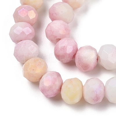 Ombre Effect Dyed Glass Beads Strands GLAA-C023-02-A01-1