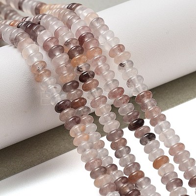 Natural Violet Strawberry Quartz Beads Strands G-K343-C19-01-1