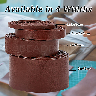 2M Flat Leather Cord LC-WH0007-07A-01-1