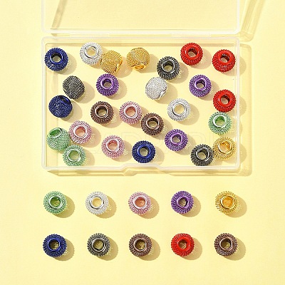 36Pcs 9 Colors Electrophoresis Iron Beads FIND-FS0004-07-1