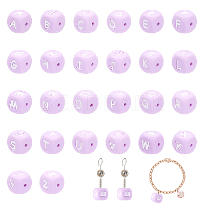 26Pcs 26 Style Silicone Beads SIL-CA0001-36-1