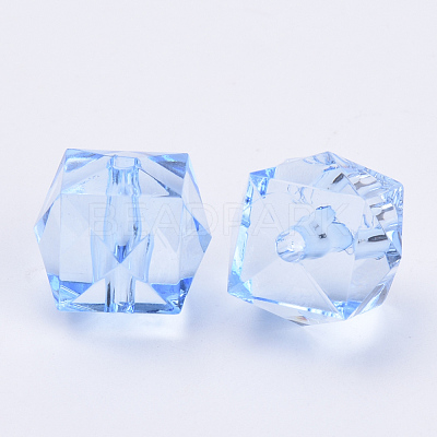 Transparent Acrylic Beads TACR-Q259-10mm-V41-1