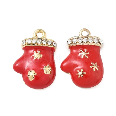 Christmas Alloy Enamel Pendants ENAM-I073-02G-01-1