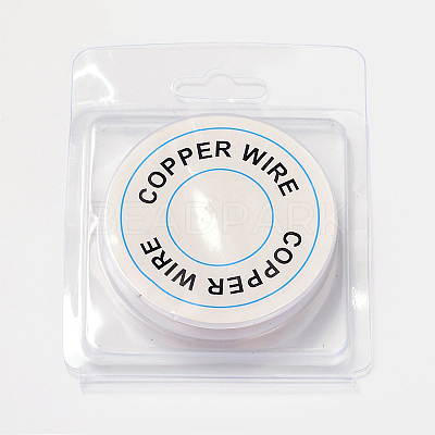 Round Copper Jewelry Wire X-CW0.5mm007-1