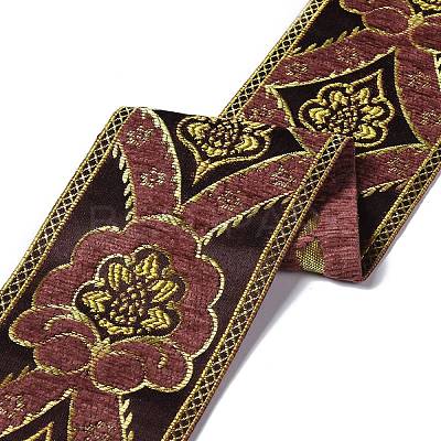 Flat Chenille Jacquard Woven Ribbons SRIB-XCP0001-17B-1