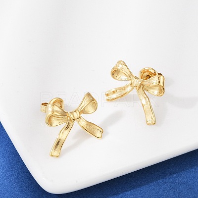 304 Stainless Steel Stud Earrings EJEW-G423-32B-G-1