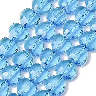 Transparent Glass Beads Strands GL-CBA7A17-03A-05-1
