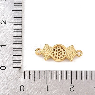 Natural White Shell Candy Link Connector Charms KK-Z140-02G-02-1