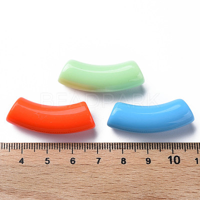Opaque Acrylic Beads MACR-S372-001B-S-1