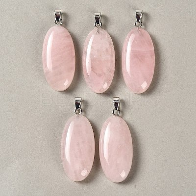 Natural Rose Quartz Pendants GG-CBACB71-01P-18-1