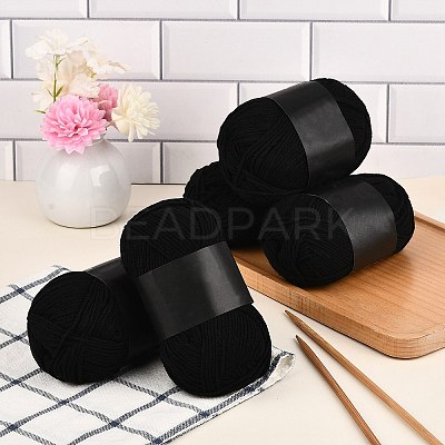 5Pcs Polyester Yarn for Knitting & Crochet YCOR-SZ0001-03M-1