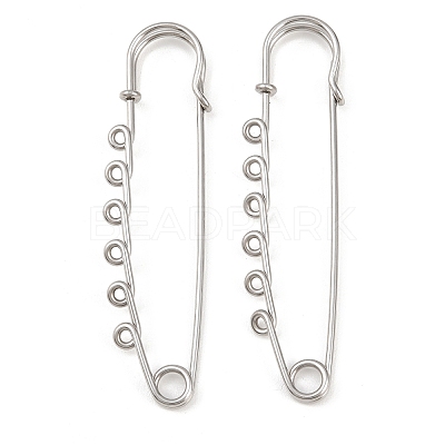304 Stainless Steel Safety Pins Brooch Findings STAS-K252-05D-P-1