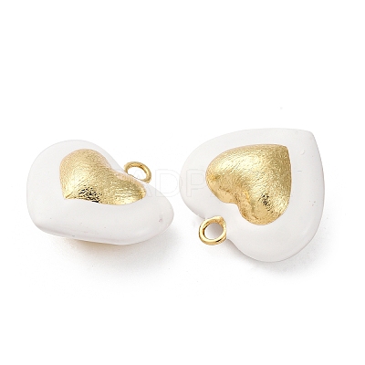 Brass Enamel Pendants KK-S525-13G-1