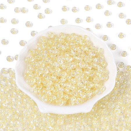 FGB Inside Colours Transparent Glass Seed Beads SEED-T009-01H-1