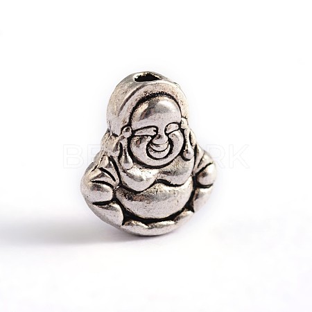 Tibetan Style Buddha Alloy Beads TIBEB-ZN-62106-1