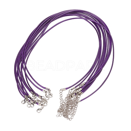 Waxed Cord Necklace Making X-NCOR-T001-06-1