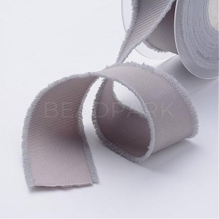 Polyester Frayed Grosgrain Ribbons ORIB-N0002-16mm-04-1