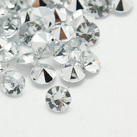 Imitation Taiwan Acrylic Rhinestone Cabochons GACR-A003-7mm-01-1