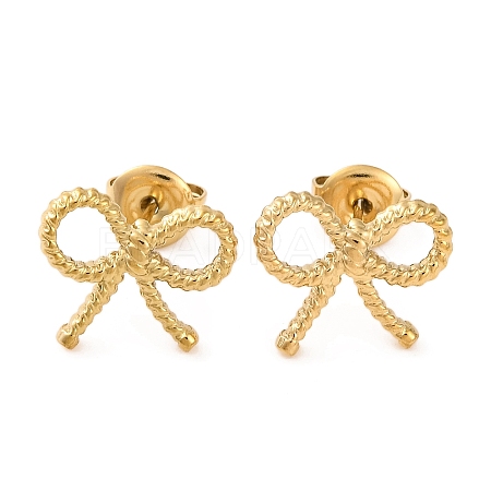 Ion Plating(IP) 304 Stainless Steel Stud Earrings EJEW-G395-20G-1