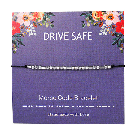 Drive Safe Morse Code Bracelets FS-WG6A0C8-10-1