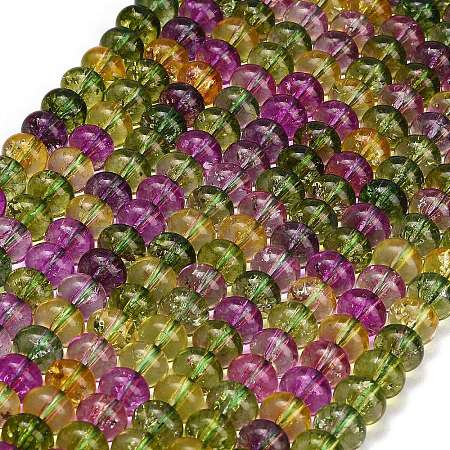 Dyed Imitation Gemstone Glass Beads Strands GL-Z001-03B-04-1