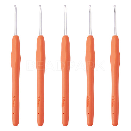 TPR Handle Aluminum Crochet Hook Needles TOOL-TA0001-13F-1