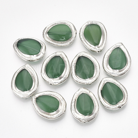 Natural Green Agate Beads G-T120-04E-1