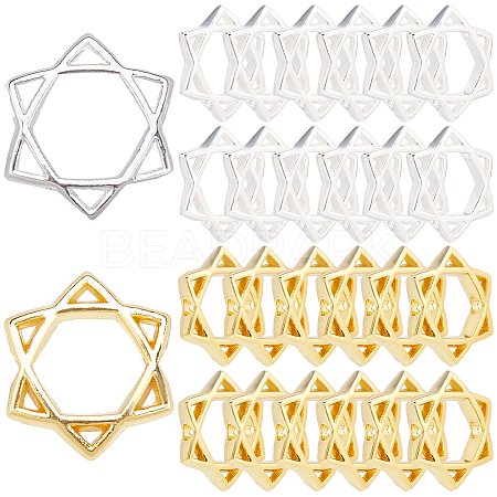 50Pcs Long-Lasting Plated Alloy Bead Frame FIND-SP0002-54-1
