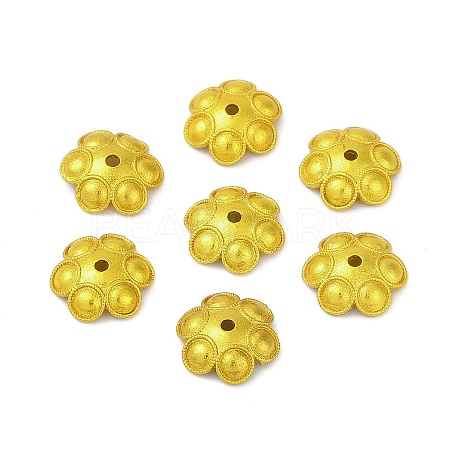 Brass Bead Caps KK-F891-16G-1