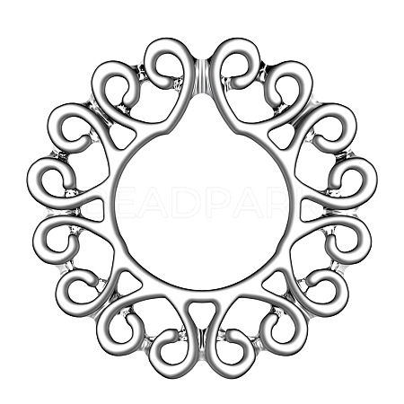 Stainless Steel Flower Clip On Nipple Rings WG76523-02-1