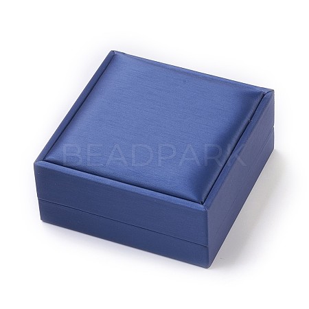 Imitation Silk Covered Wooden Jewelry Bangle Boxes OBOX-F004-08-1