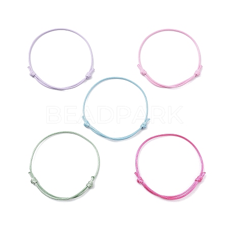 5Pcs 5 Colors Eco-Friendly Korean Waxed Polyester Cord AJEW-JB01200-01-1