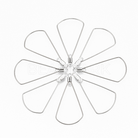 Tarnish Resistant 304 Stainless Steel Wire Pendants STAS-T051-004-1
